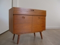 1960s compact teak sideboard record cabinet