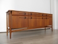 A stylised teak 1960s sideboard