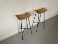 Rattan cane barstools