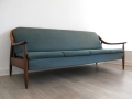 A teak daybed/sofa bed. Greaves & Thomas 