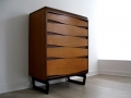 1960s unusual stylised chest of drawers