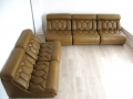 1980s modular leather suite by Tetrad