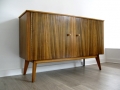 A 1960s zebrano wood sideboard by Morris of Glasgow