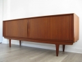 60s Teak 'tambour door' sideboard. Bernhard Pedersen & Son, Denmark