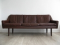 A Danish leather sofa