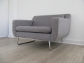 A grey 'aspen' chair by Terence Conran