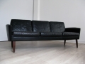 A Danish leather sofa