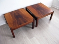 Pair Danish rosewood coffee tables