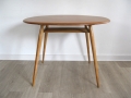 1960s elm dining table. Lucian Ercolani for Ercol