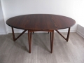 Rosewood drop-leaf table by Kurt Ostervig