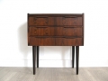 A Danish rosewood bedside cabinet