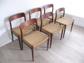 Model 75 teak JL Moller chairs