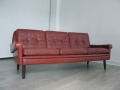 Danish leather Skippers sofa