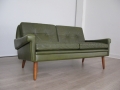 Danish 1970s leather Skipper sofa